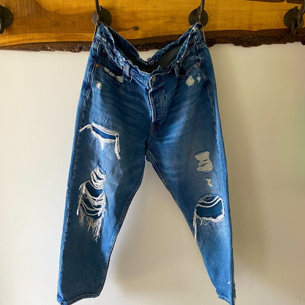 Deconstructed Ripped Jeans GAP